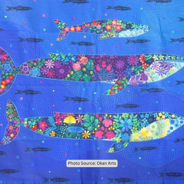 Whale Quilt Idea from Okan Arts