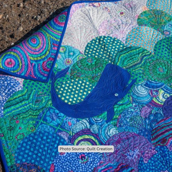 Whale Quilt Idea from Quilt Creation