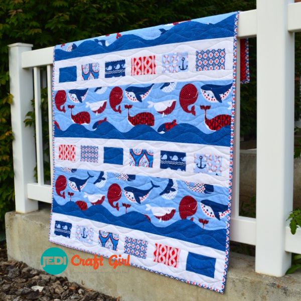 Whaley Whale - free quilt pattern