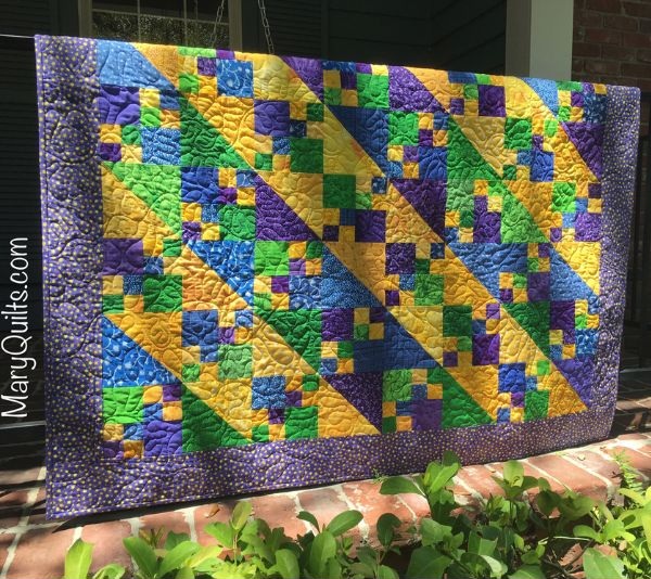 4 Patches On The Diagonal - free quilt pattern