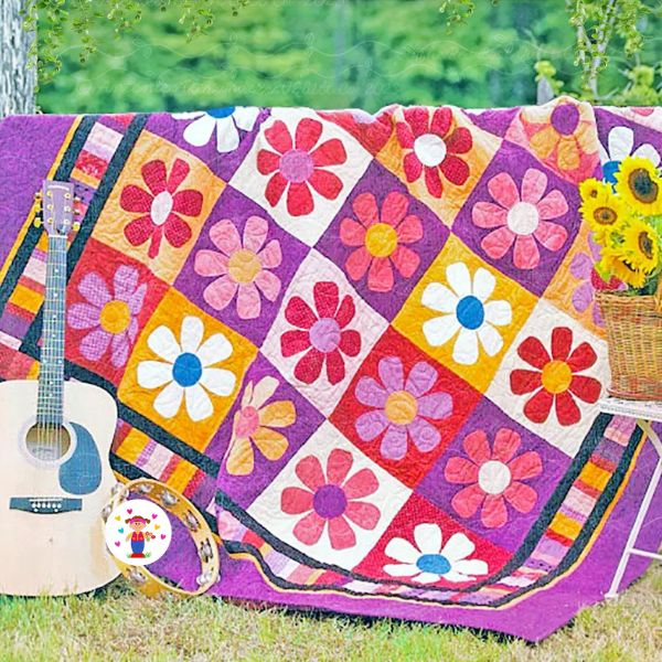 Bohemian Daisies Quilt Pattern - etsy