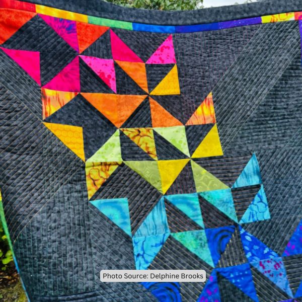Diagonal Quilt Idea from Delphine Brooks