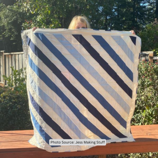 Diagonal Quilt Idea from Jess Making Stuff