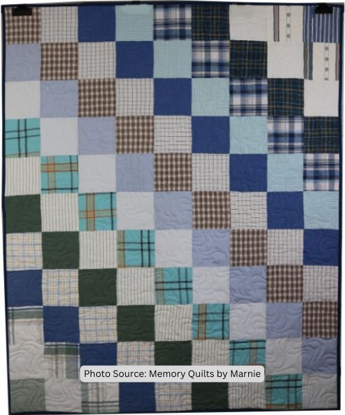 Diagonal Quilt Idea from Memory Quilts by Marnie