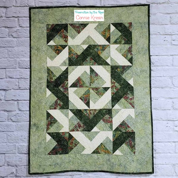 Easy Diagonal Strip - free quilt pattern