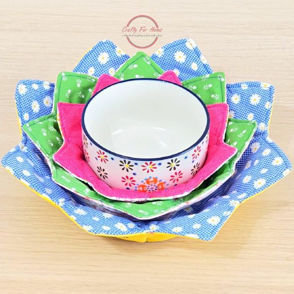 Flower Bowl Cozy Quilt Pattern - etsy