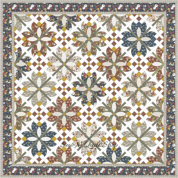 Flowers Through The Lattice Quilt Pattern - etsy