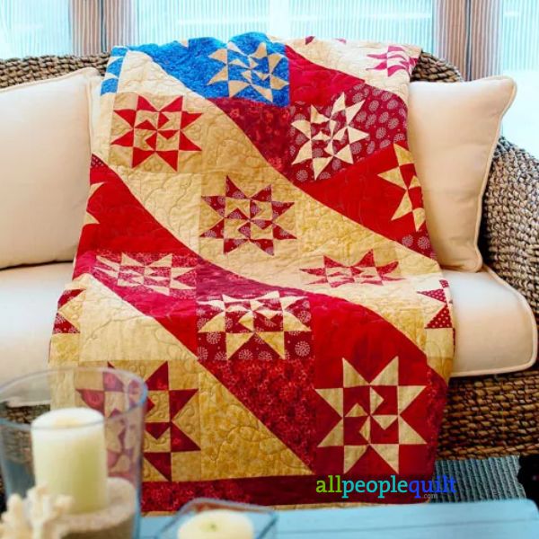 Flying Stars - free quilt pattern