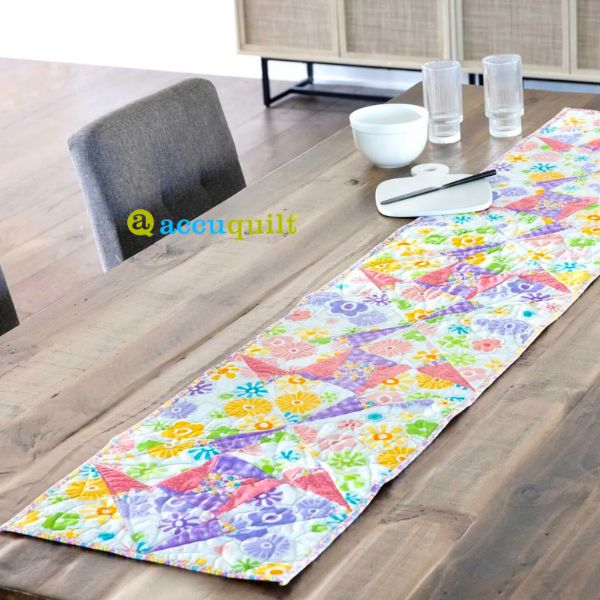 GO! Duck Creek Puzzle Table Runner - free quilt pattern