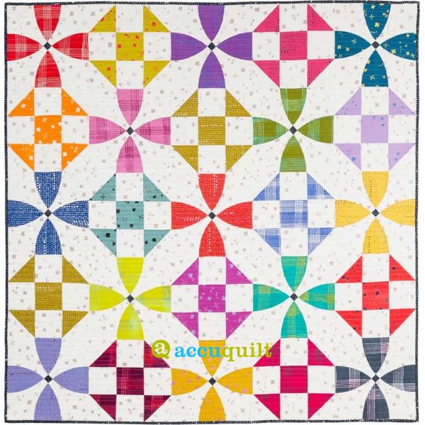 GO! Qube 8 Happy Village - free quilt pattern