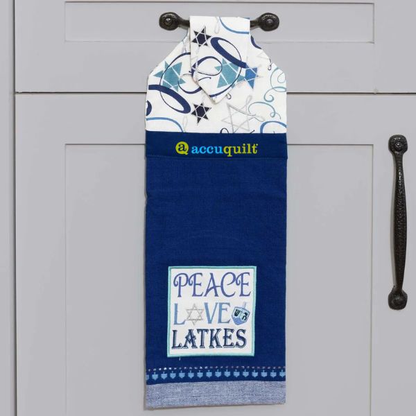 GO! Thanksgiving and Hanukkah Towel Topper - free quilt pattern