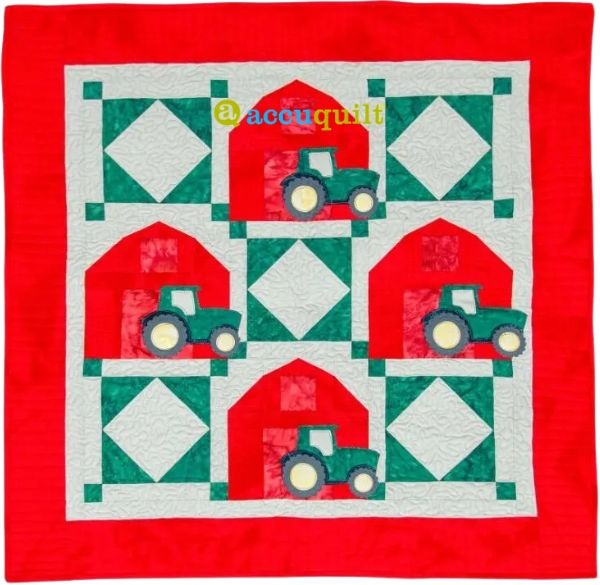 GO! Tractor Baby Quilt - free quilt pattern
