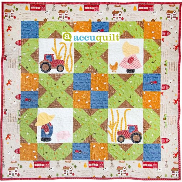GO! Tractor on the Farm - free quilt pattern