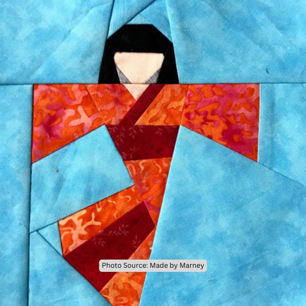 Kimono Paper Pieced Quilt Block Pattern - etsy
