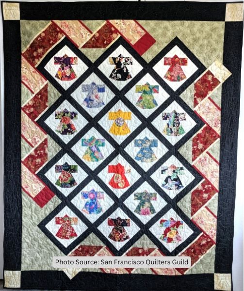 Kimono Quilt Idea from San Francisco Quilters Guild