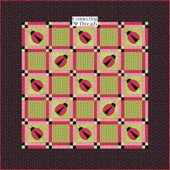 Ladybug Fly Away Home - free quilt pattern