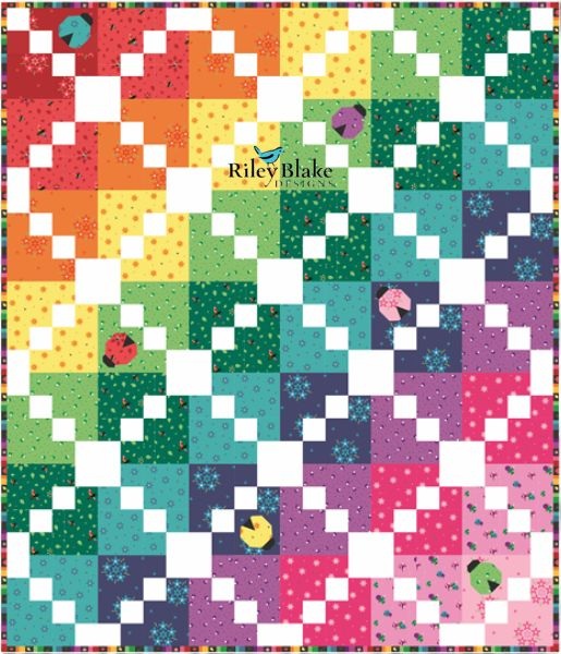Ladybug Lattice - free quilt pattern