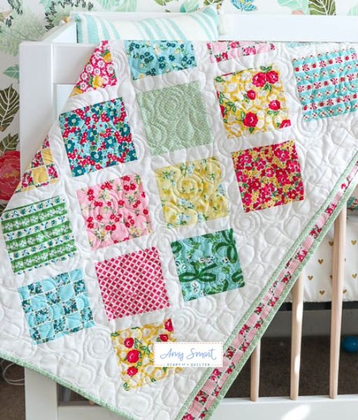 Lattice Baby - free quilt pattern