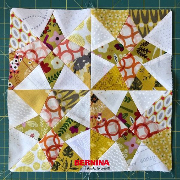 Mill and Stars Block - free quilt pattern