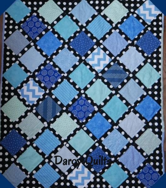 Modern Baby Lattice - free quilt pattern