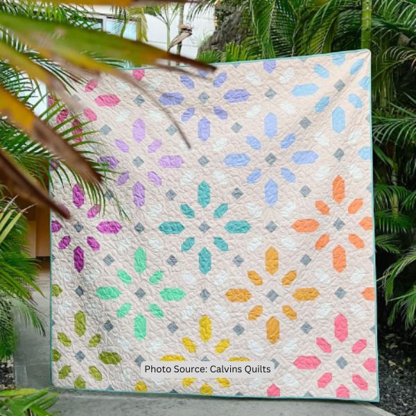 On Point Quilt Idea from Calvins Quilts