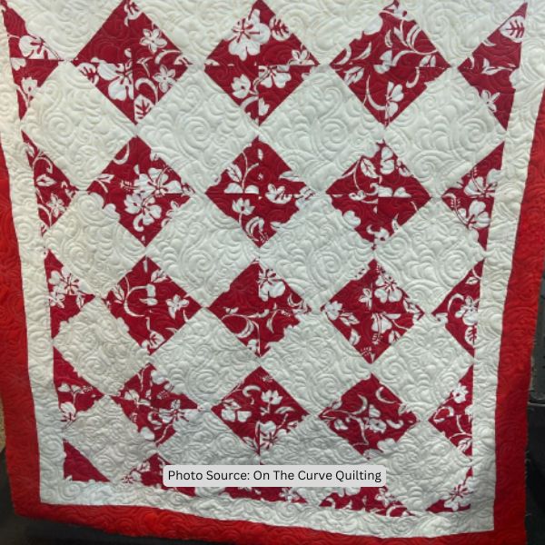 On Point Quilt Idea from On The Curve Quilting