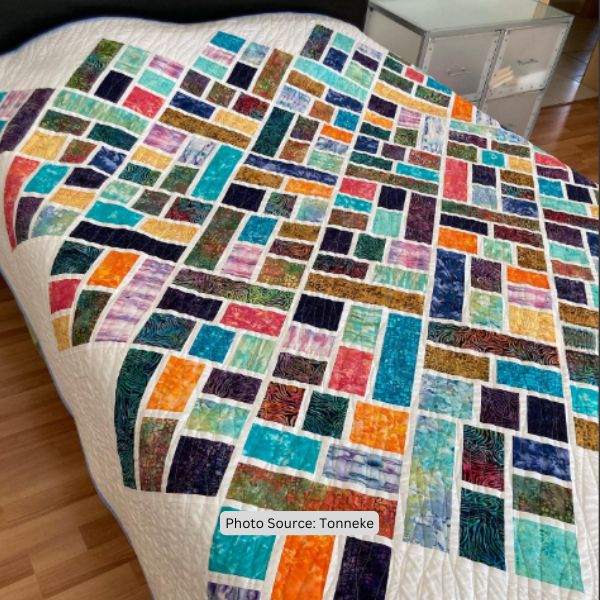 On Point Quilt Idea from Tonneke