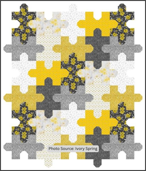 Rainbow Puzzle Quilt Pattern - etsy