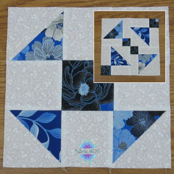 Shoo Fly Block and Variation - free quilt pattern