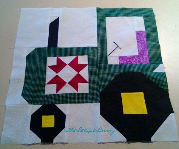 Tractor Block - free quilt pattern