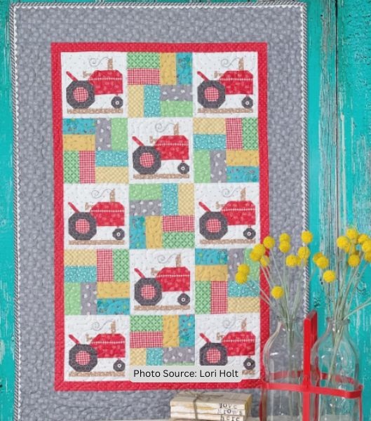 Tractor Quilt Idea from Lori Holt