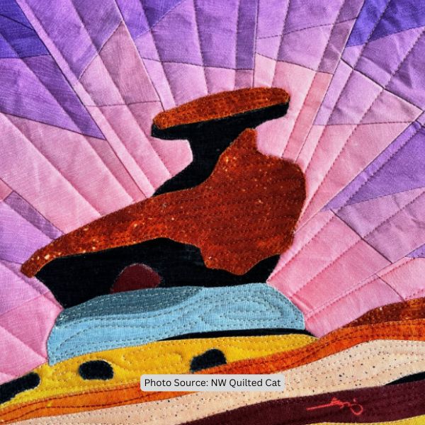 Art Quilt Idea from NW Quilted Cat