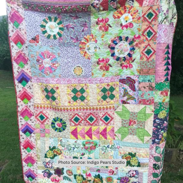 Bohemian Quilt Idea from Indigo Pears Studio