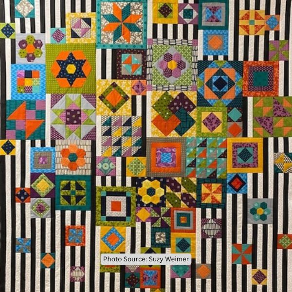 Bohemian Quilt Idea from Suzy Weimer