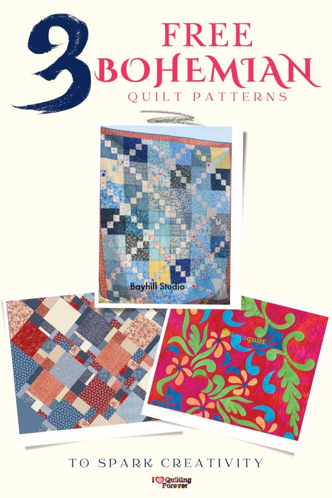Bohemian Quilt Patterns Roundup 4 ILQF Pinterest