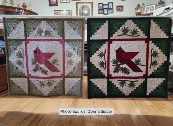 Cardinal Quilt Idea from Donna Setzer