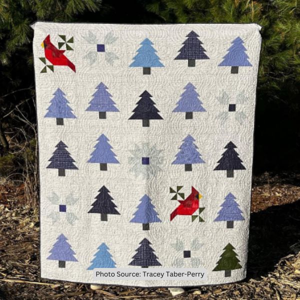 Cardinal Quilt Idea from Tracey Taber-Perry