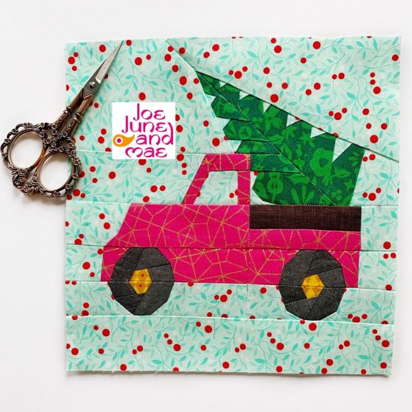 Christmas Truck Quilt Block Pattern - etsy