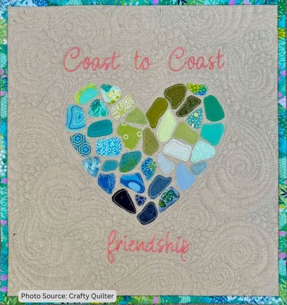 Coast to Coast Friendship Sea Glass Quilt Pattern - free