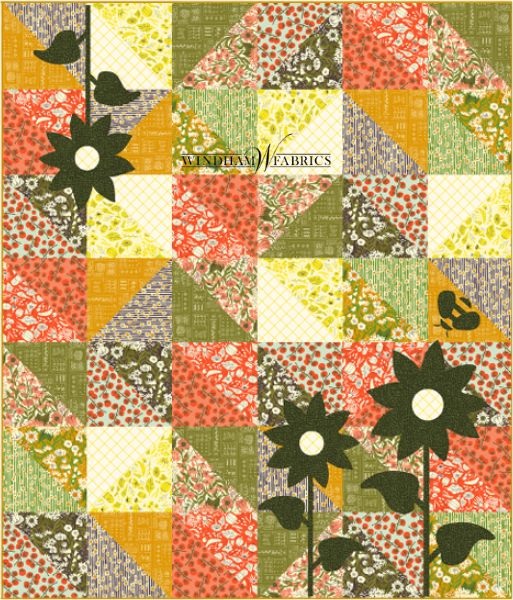 Daisy Patch - free quilt pattern