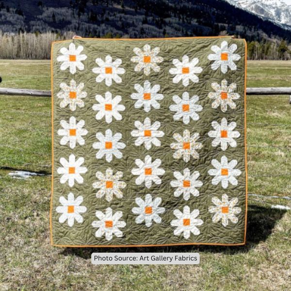 Daisy Quilt Idea from Art Gallery Fabrics