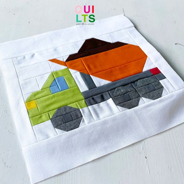 Dump Truck Quilt Block Pattern - etsy