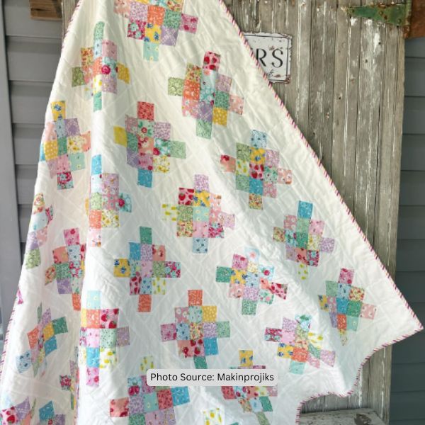 Granny Squares Quilt Idea from Makinprojiks