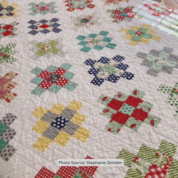 Granny Squares Quilt Idea from Stephanie Zbinden