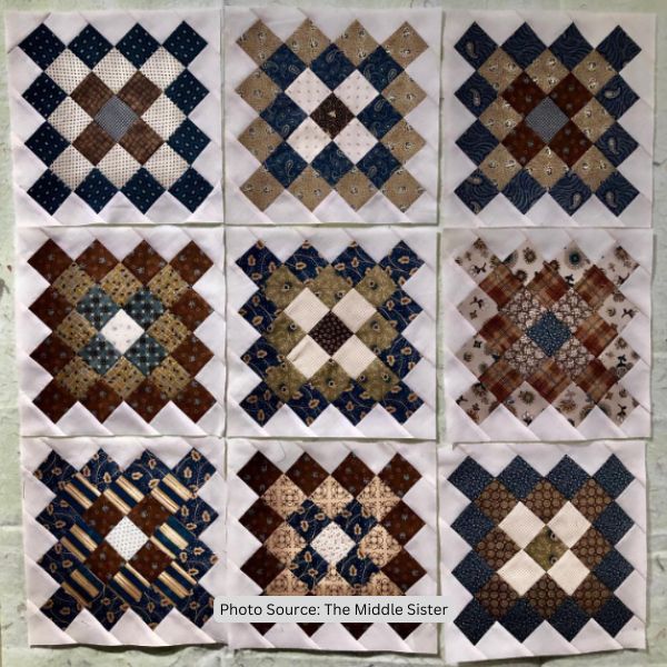 Granny Squares Quilt Idea from The Middle Sister