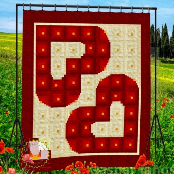 Log Cabin Hearts Quilt Pattern - etsy