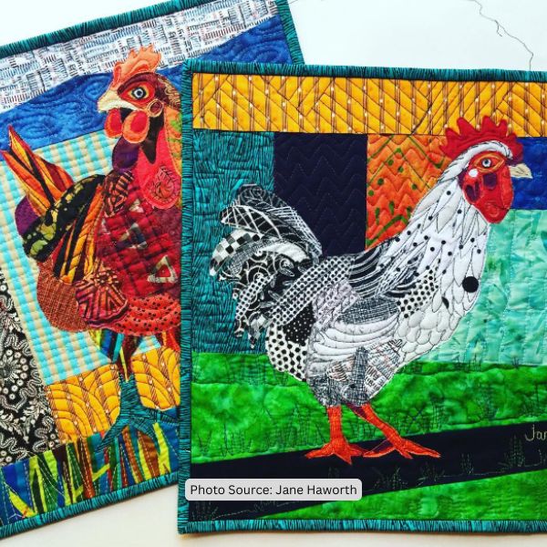 Rooster Quilt Idea from Jane Haworth