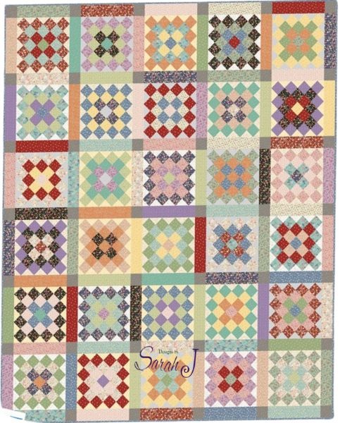 Scrappy Grannies Quilt Pattern - etsy