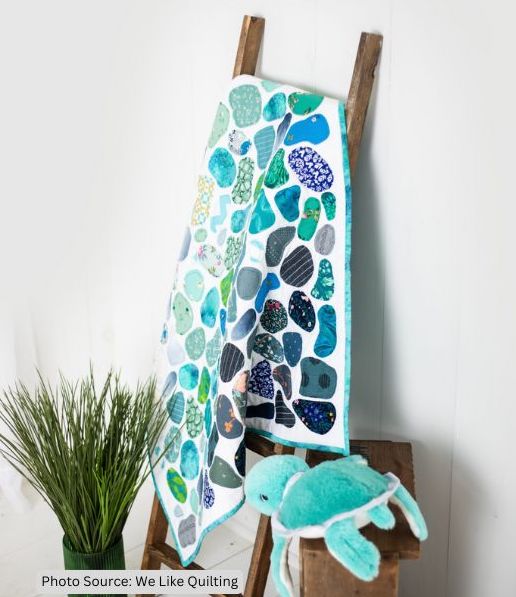 Sea Glass Baby Quilt Pattern - free