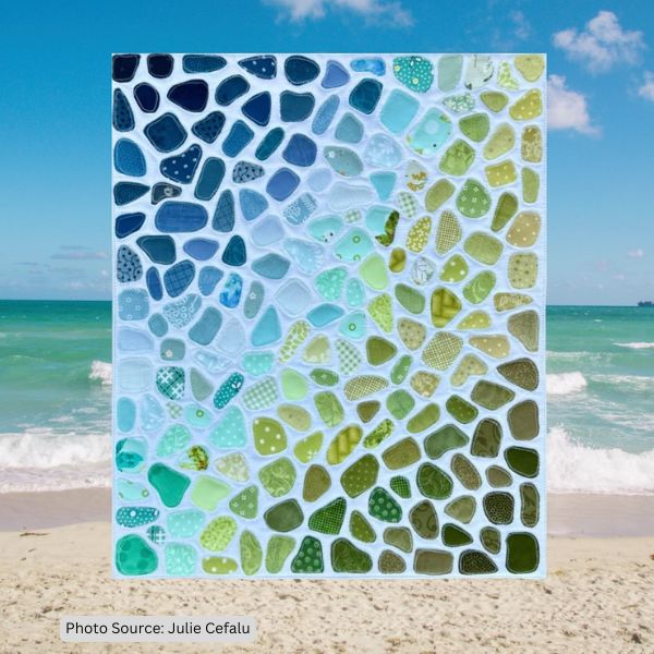 Sea Glass Quilt Idea from Julie Cefalu